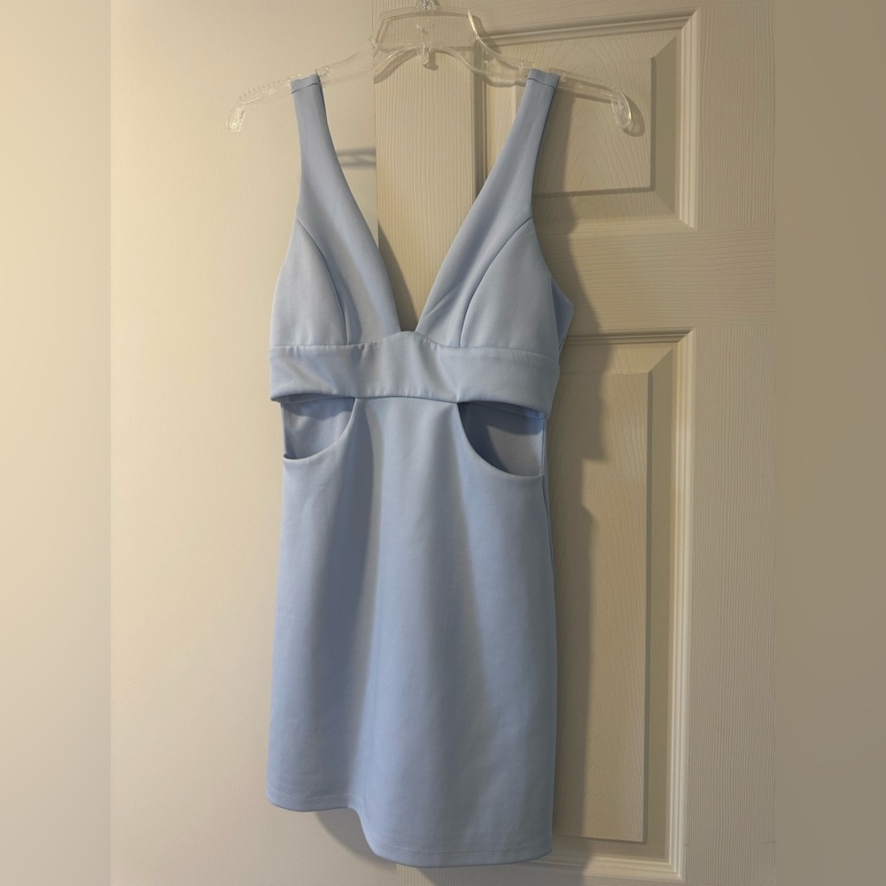 Forever 21 light blue midi dress